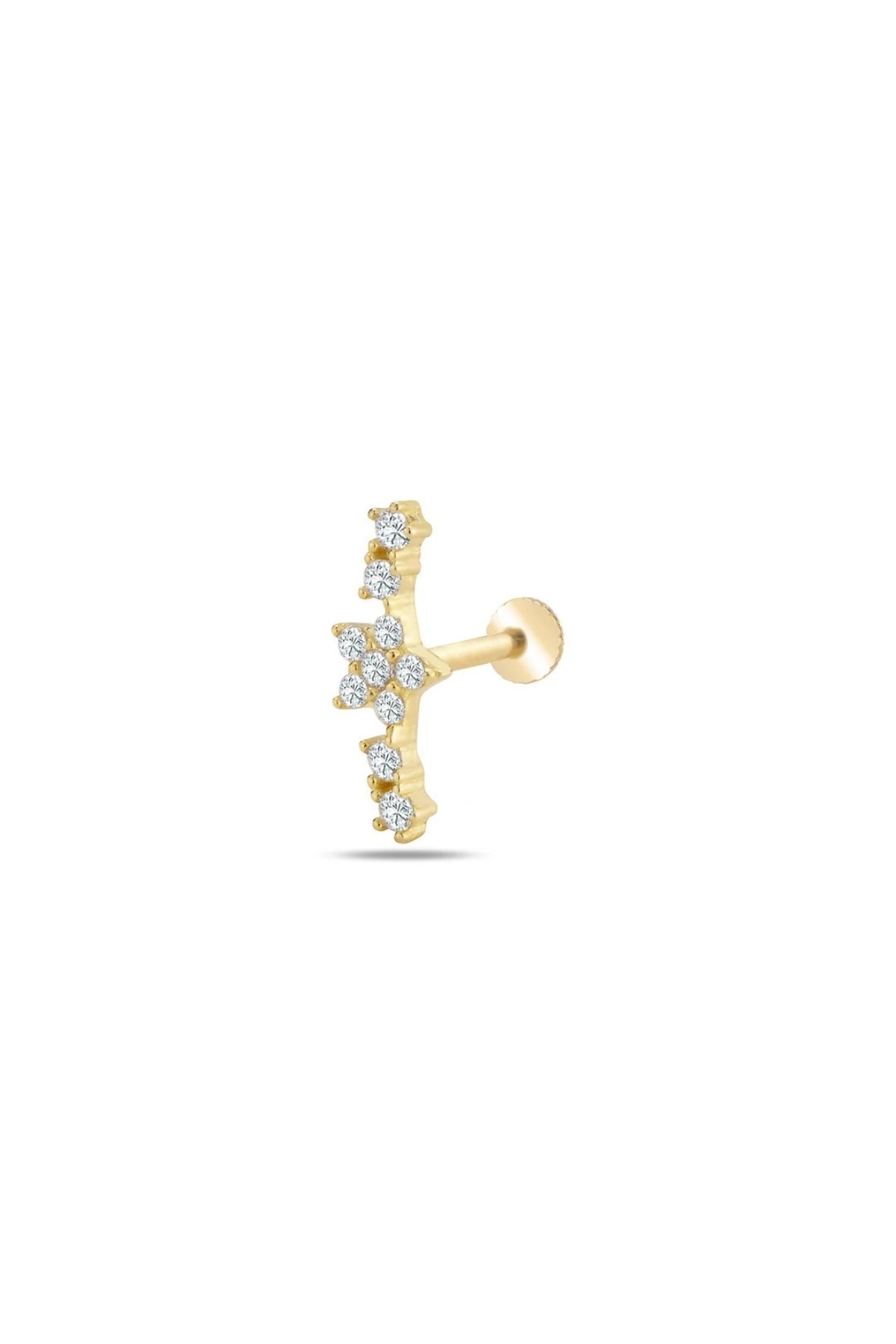 Taşlı Çiçek Piercing - Yavuz Kuyumculuk (1)