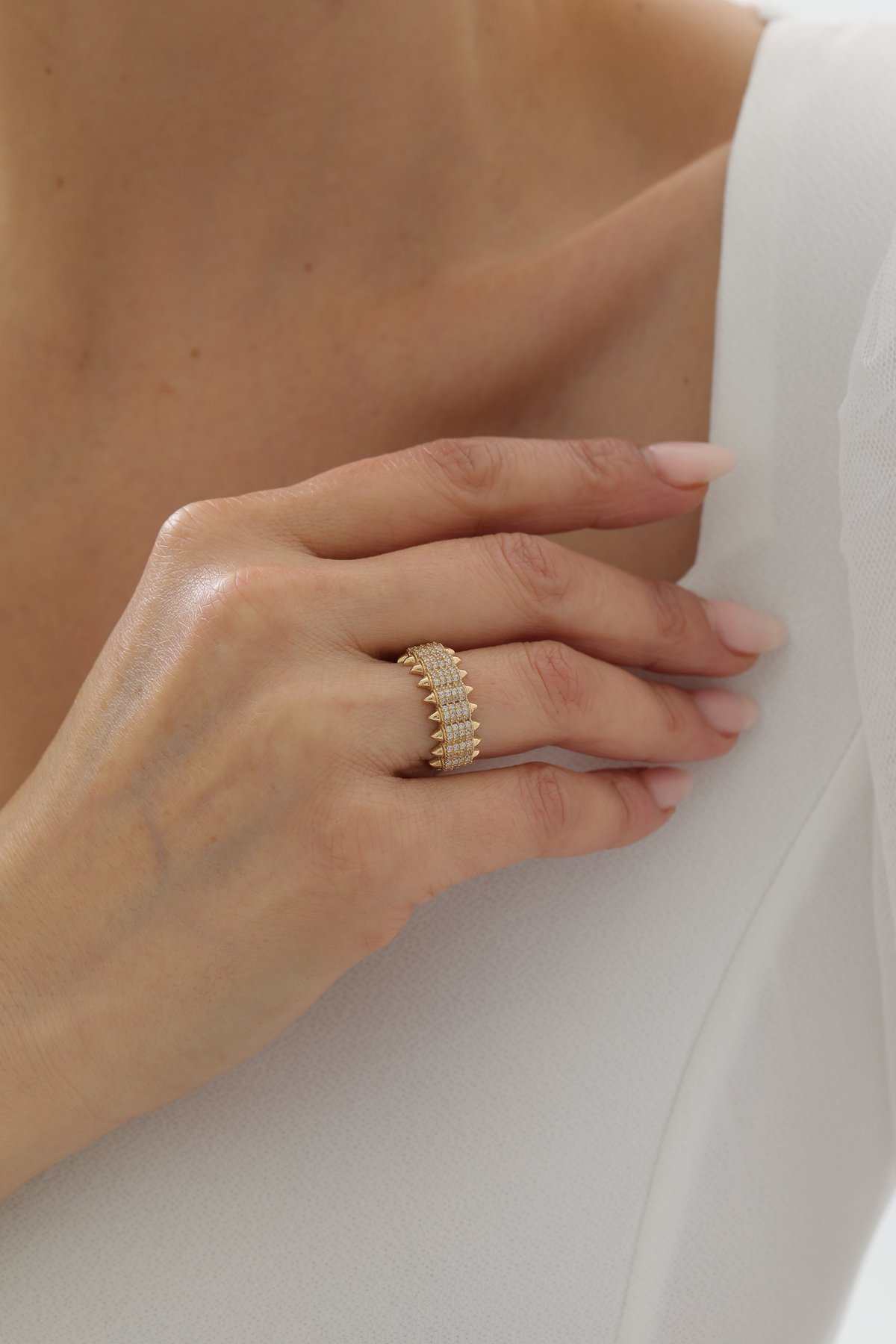 Taşlı Çivi Yüzük - Yavuz Kuyumculuk (1)