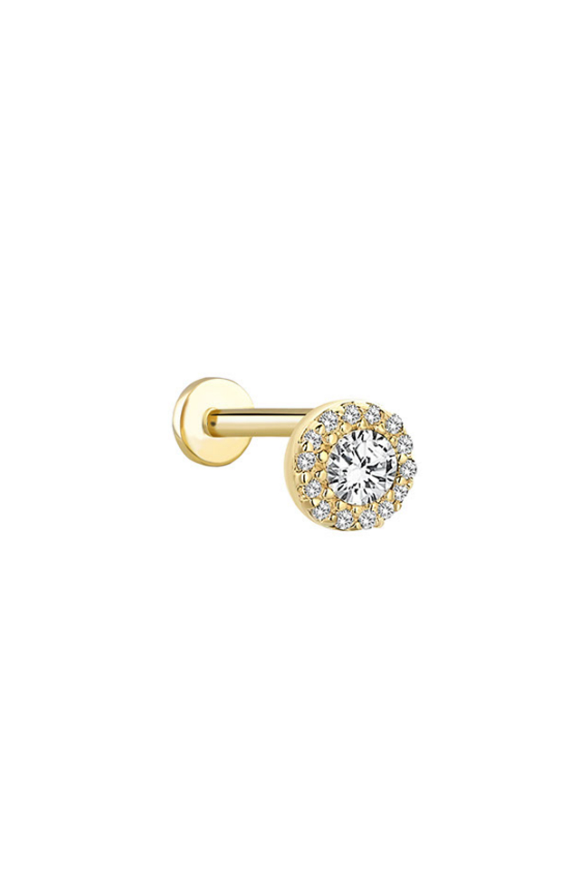 Taşlı Daire Tragus Piercing - Yavuz Kuyumculuk (1)