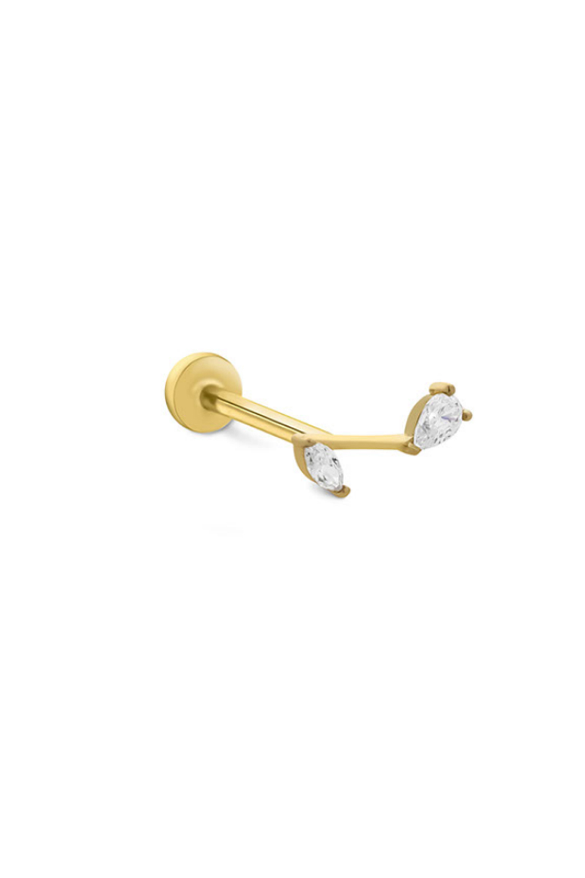 Taşlı Dal Tragus Piercing - Yavuz Kuyumculuk (1)