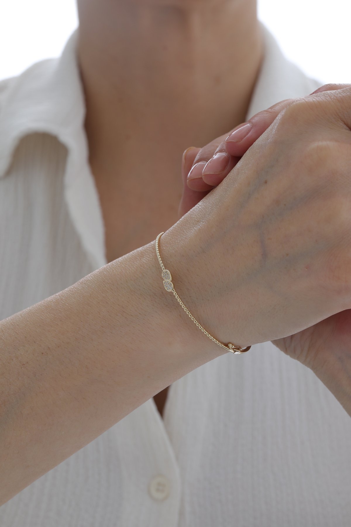 Taşlı Damla Kelepçe - Yavuz Kuyumculuk (2)