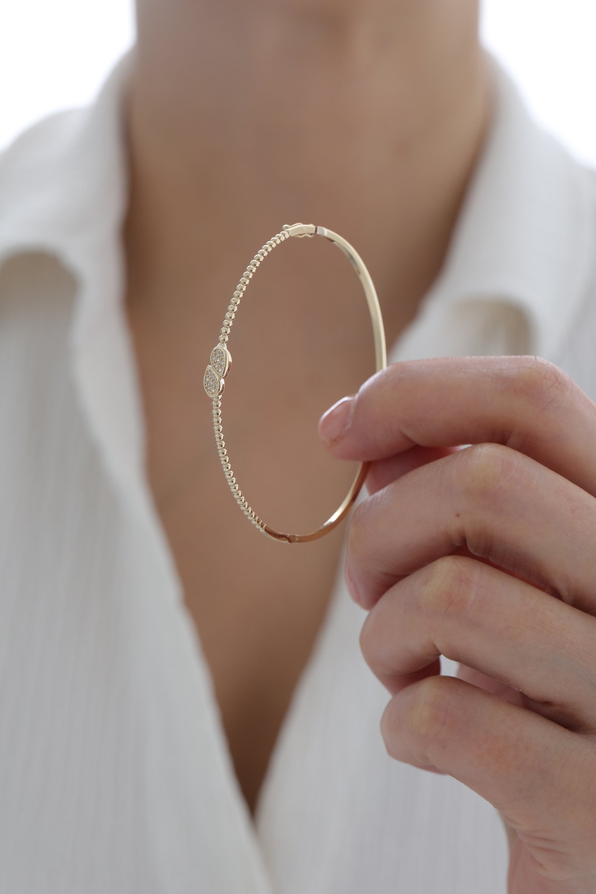 Taşlı Damla Kelepçe - Yavuz Kuyumculuk (3)