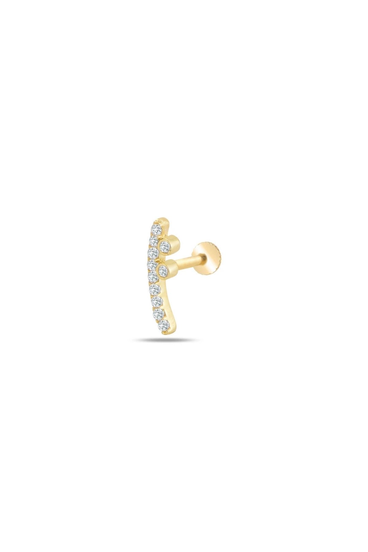 Taşlı Eğimli Piercing - Yavuz Kuyumculuk (1)