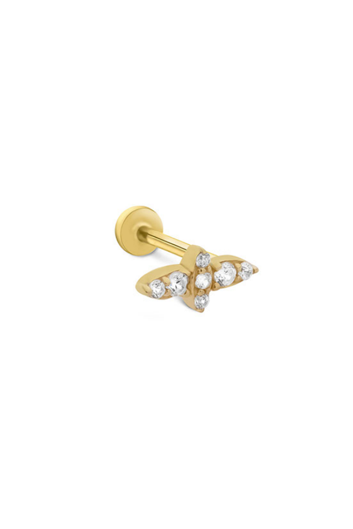 Taşlı Fiyonk Tragus Piercing - Yavuz Kuyumculuk (1)