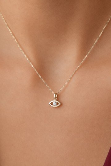 Taşlı Göz Kolye - 1