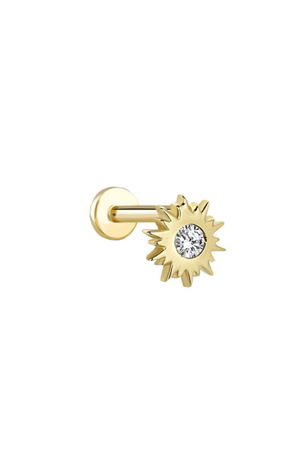 Taşlı Güneş Tragus Piercing - Yavuz Kuyumculuk (1)