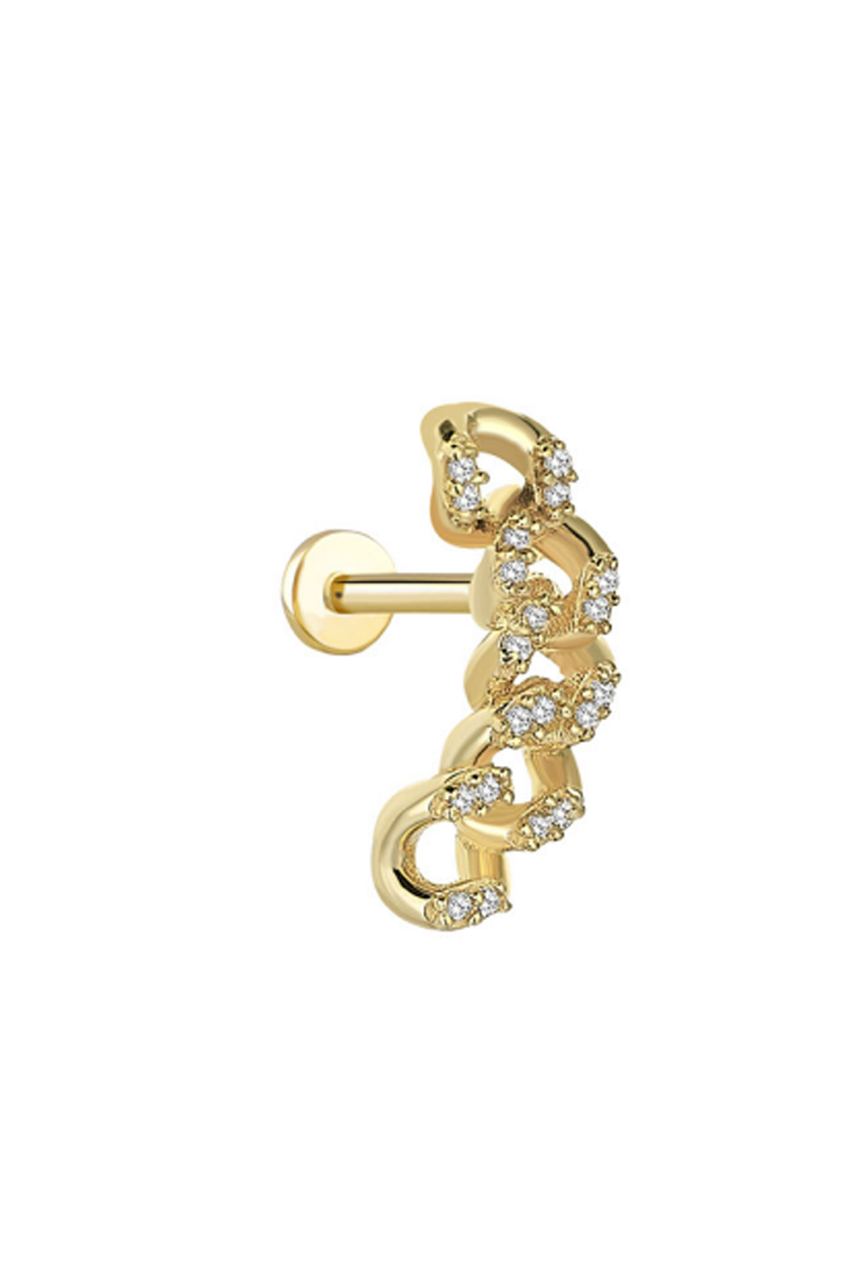 Taşlı Gurmet Tragus Piercing - Yavuz Kuyumculuk (1)