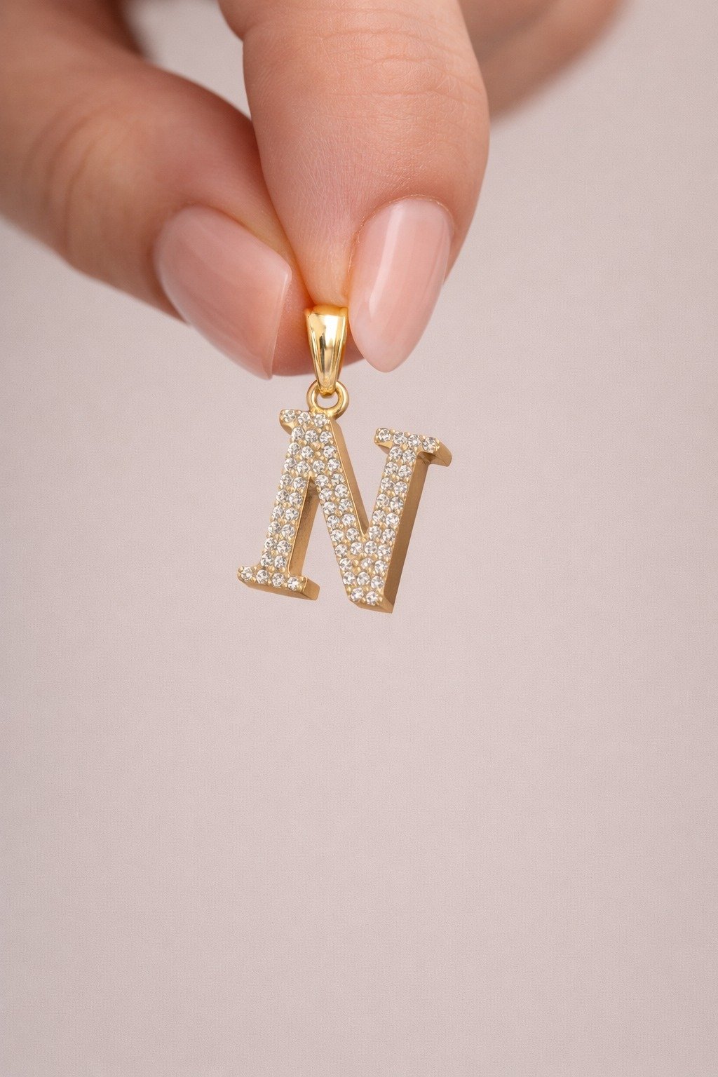 Taşlı Harf Kolye Ucu - Yavuz Kuyumculuk (1)