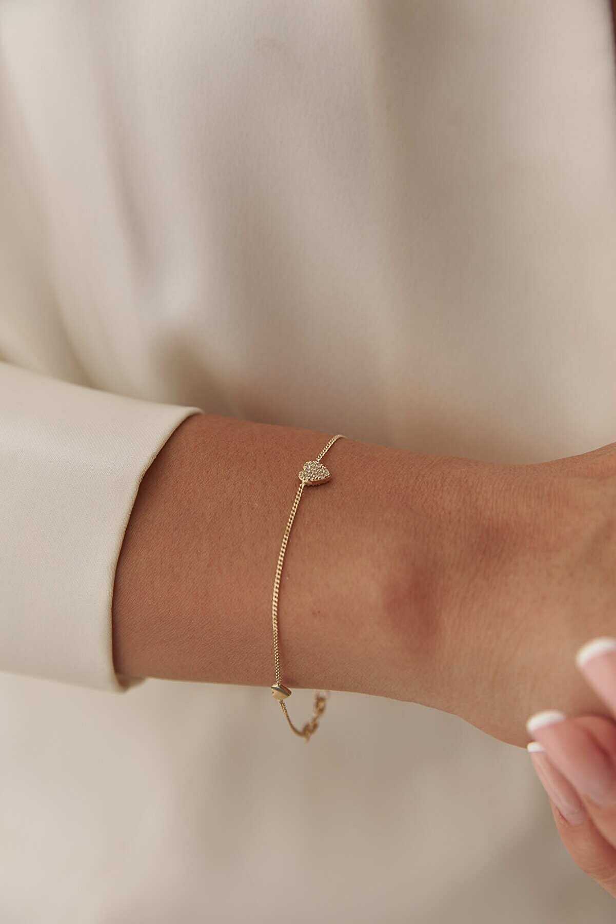 Taşlı Kalp Bileklik Üçlü - Yavuz Kuyumculuk (5)