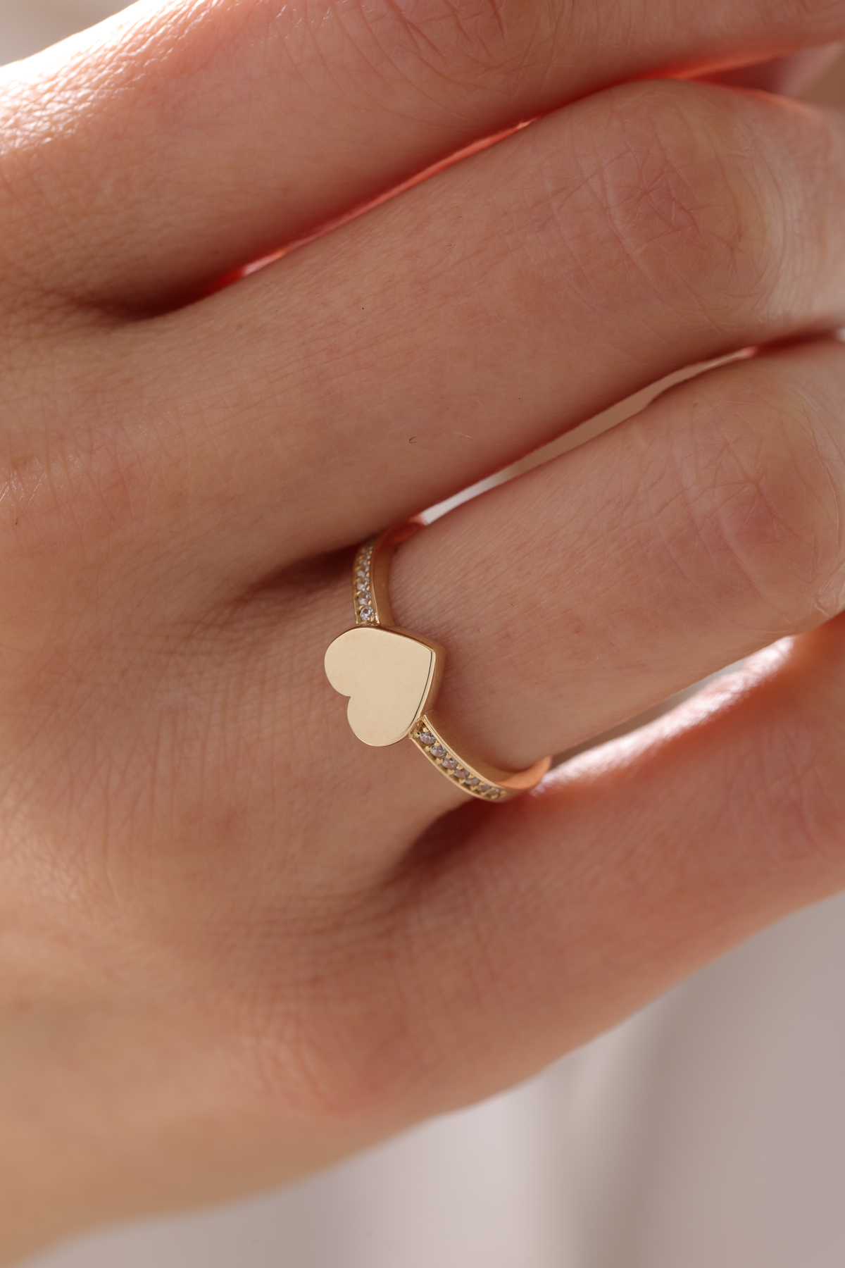 Taşlı Kalp Yüzük - Yavuz Kuyumculuk (2)