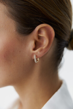 Taşlı Kare Küpe - 1