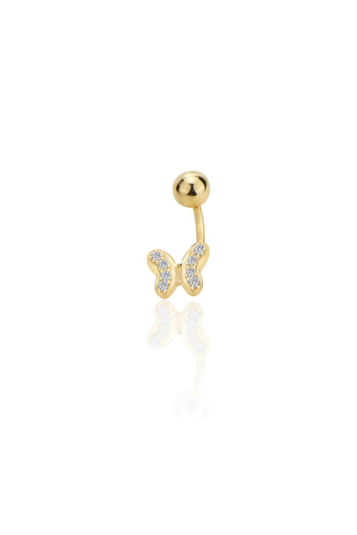 Taşlı Kelebek Göbek Piercing - Yavuz Kuyumculuk (1)