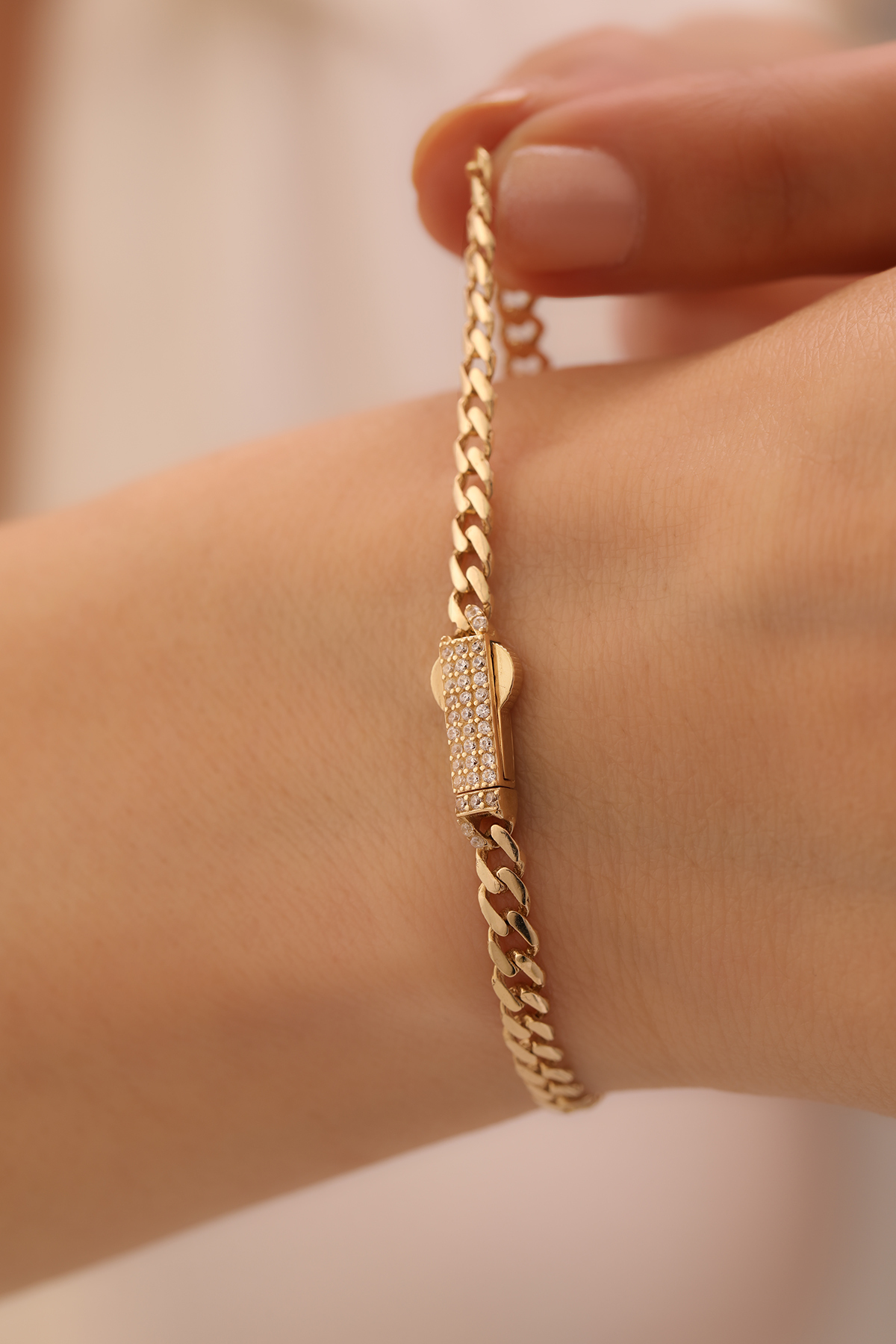 Taşlı Kilit Gurmet Bileklik - Yavuz Kuyumculuk (1)