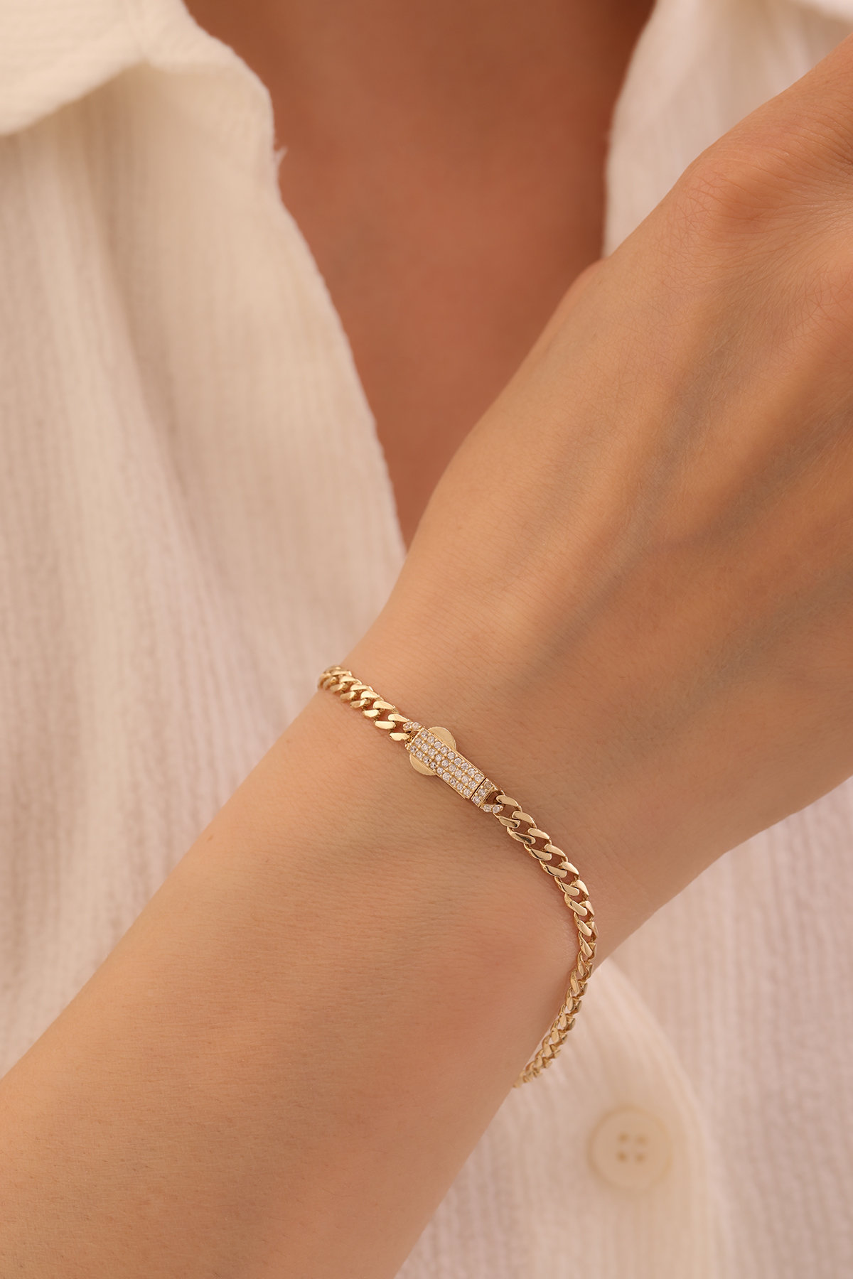 Taşlı Kilit Gurmet Bileklik - Yavuz Kuyumculuk (3)