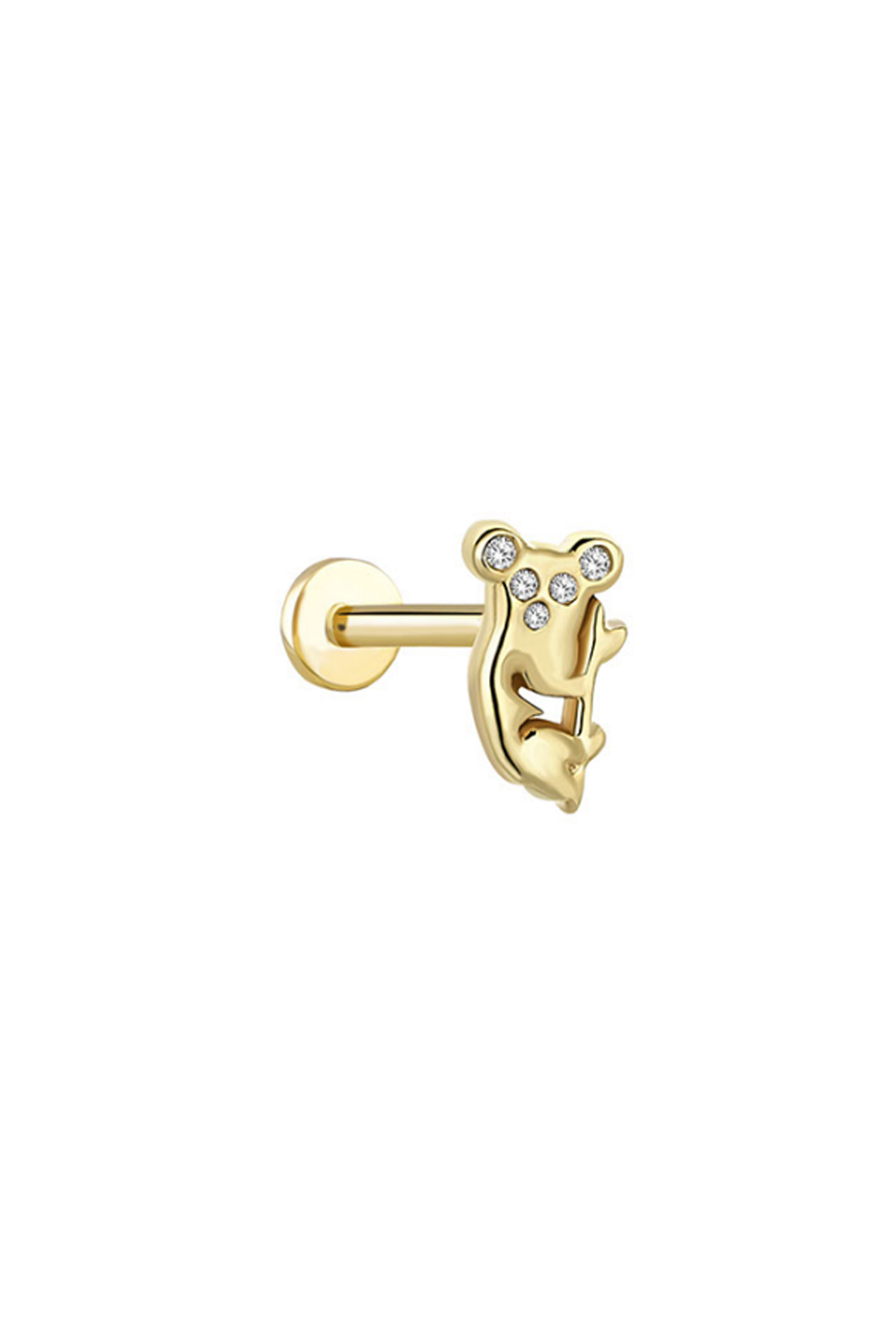 Taşlı Koala Tragus Piercing - Yavuz Kuyumculuk (1)