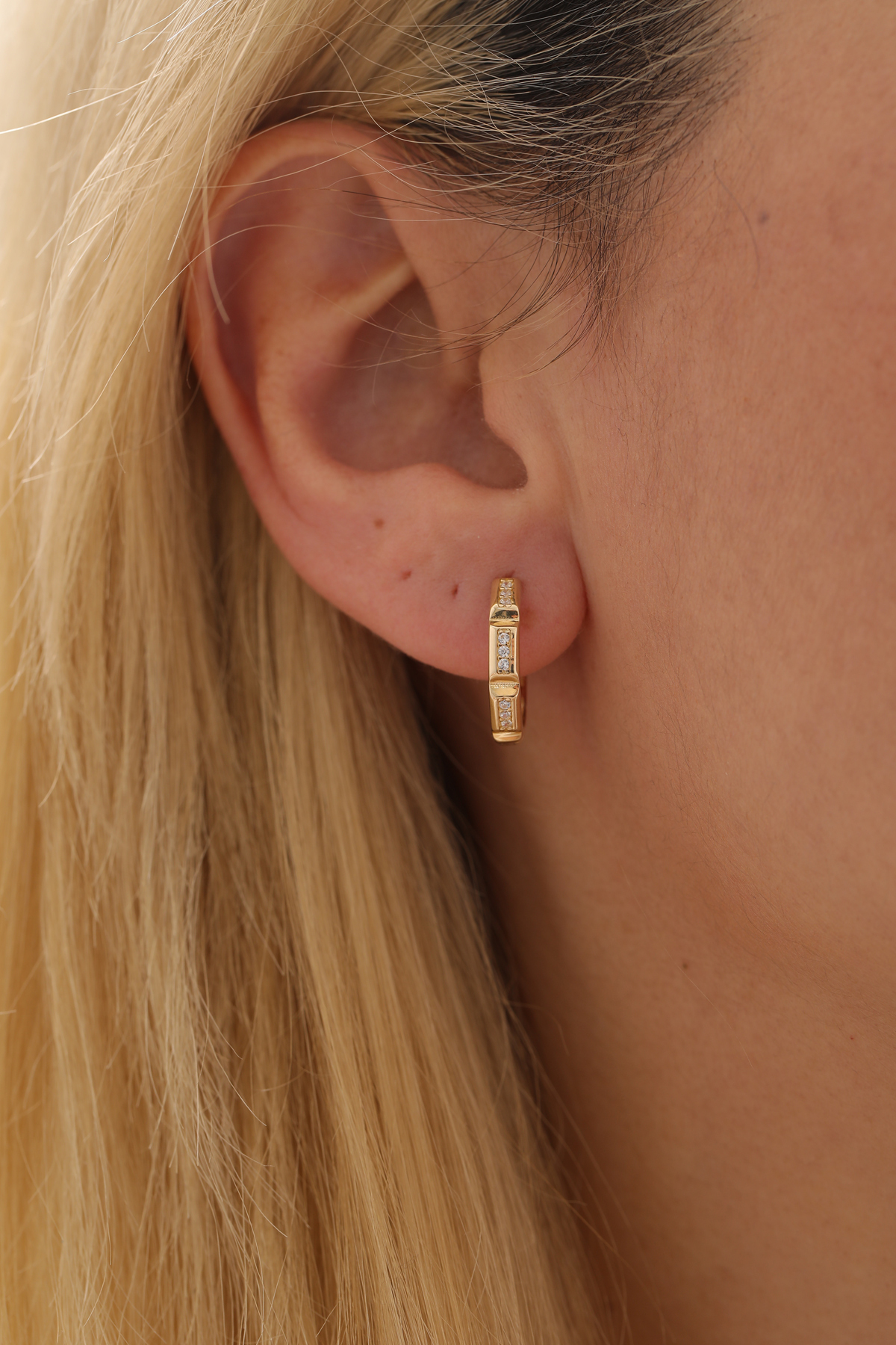 Taşlı Külçe Küpe - Yavuz Kuyumculuk (1)