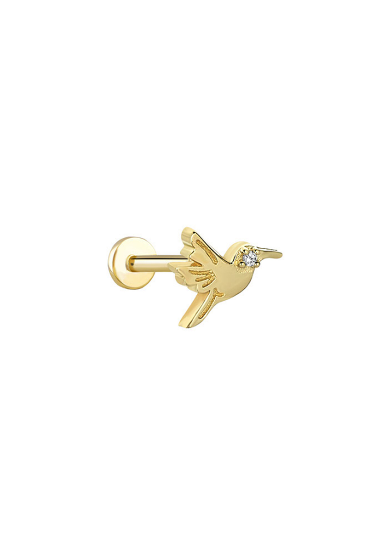 Taşlı Kuş Tragus Piercing - Yavuz Kuyumculuk (1)