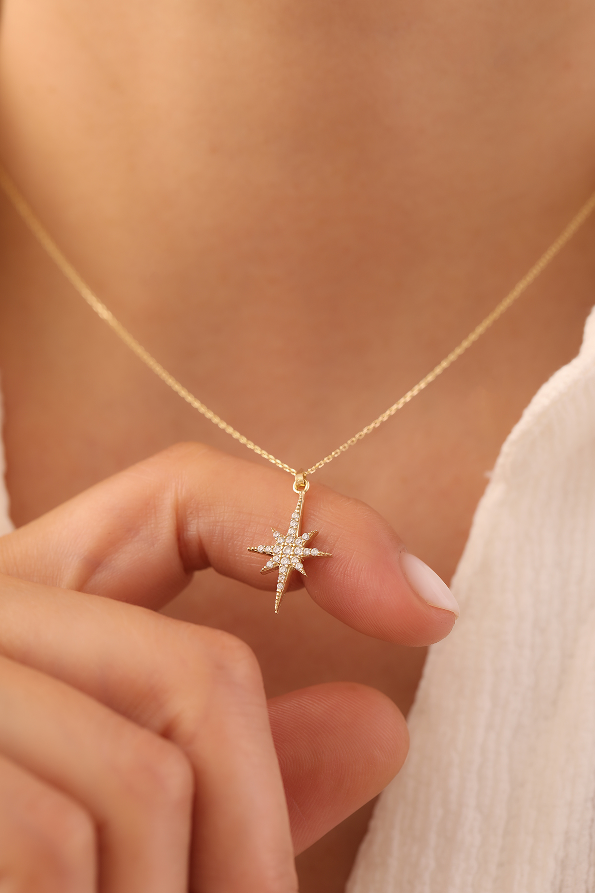 Taşlı Kuzey Yıldızı Kolye - Yavuz Kuyumculuk (2)