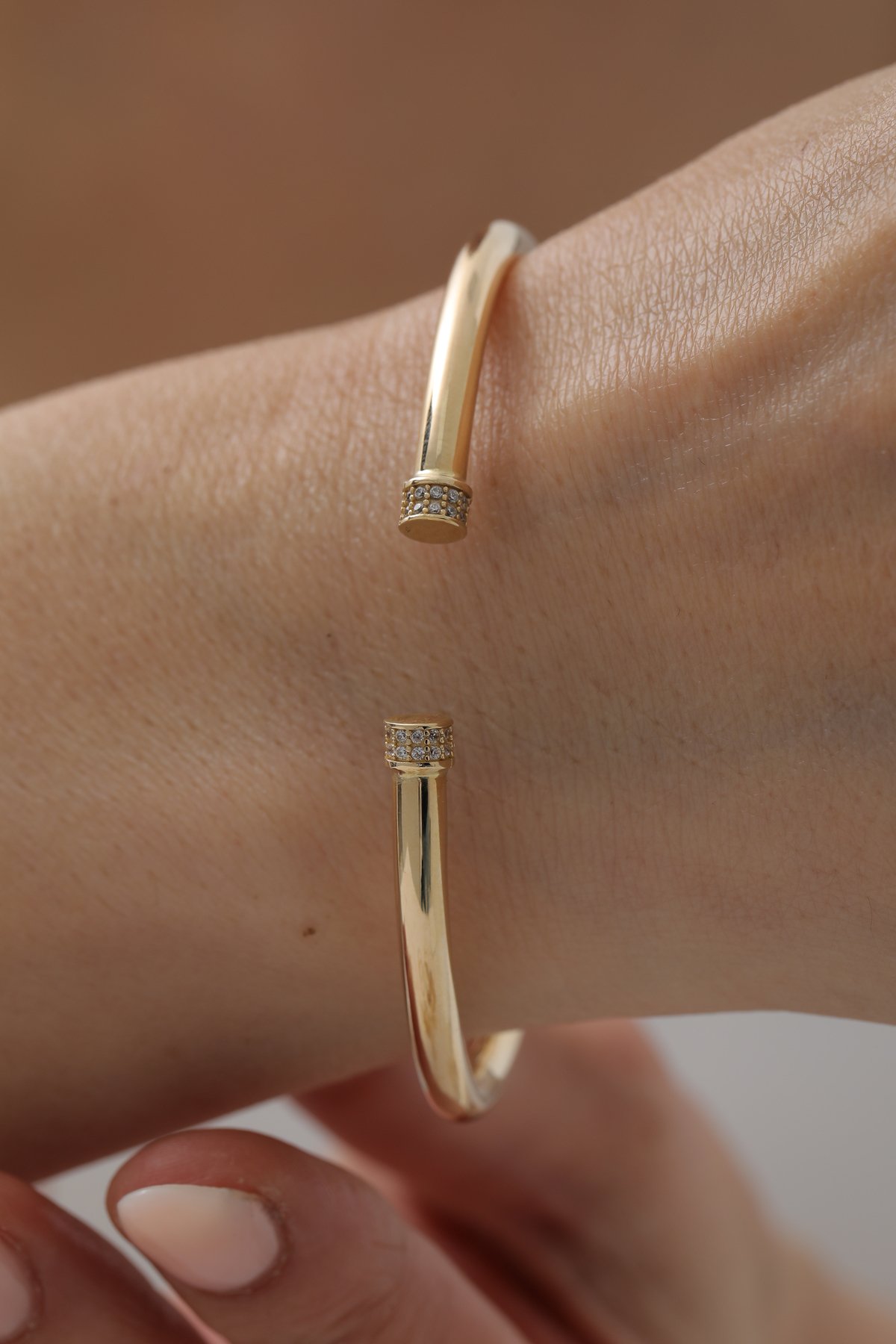 Taşlı Modern Kelepçe - Yavuz Kuyumculuk (2)