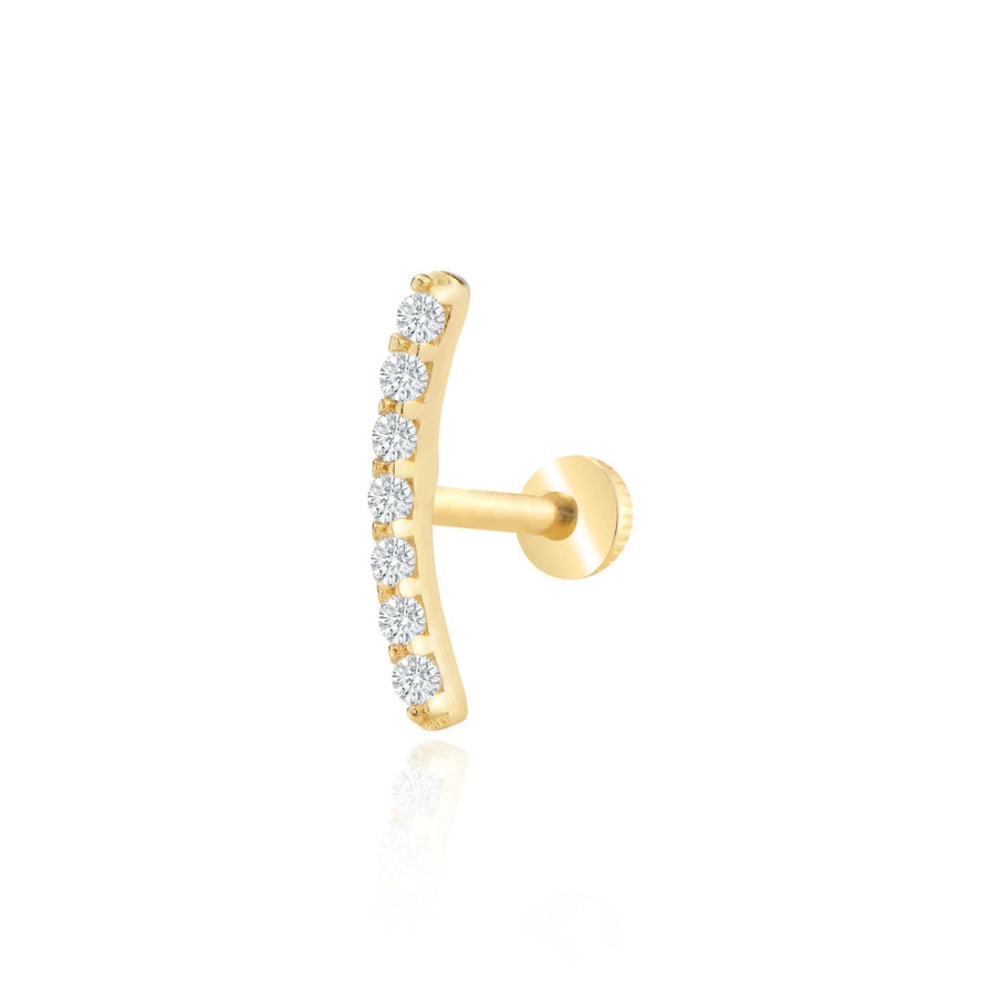 Taşlı Modern Tragus Piercing