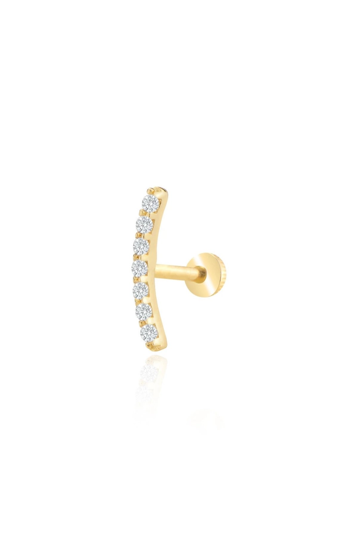 Taşlı Modern Tragus Piercing - Yavuz Kuyumculuk (1)