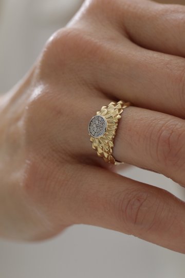 Taşlı Modern Yüzük - 2