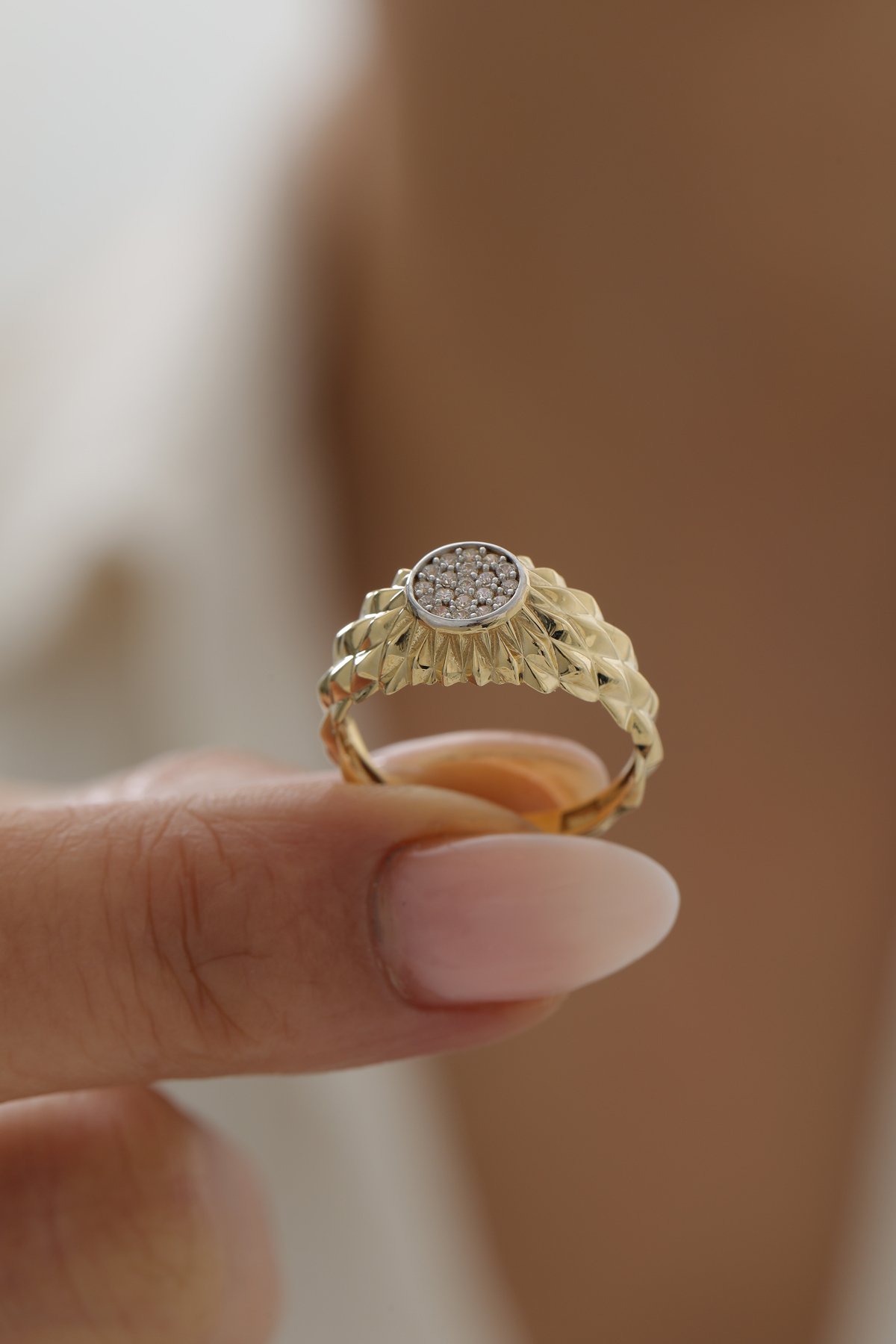 Taşlı Modern Yüzük - Yavuz Kuyumculuk (3)