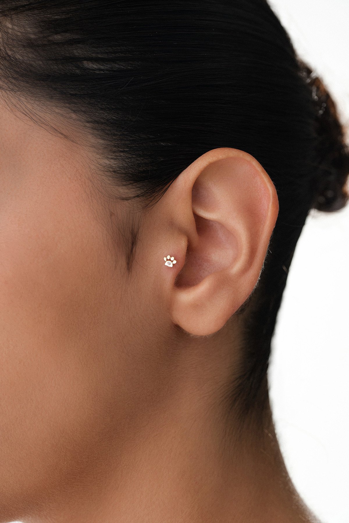 Taşlı Pati Tragus Piercing - Yavuz Kuyumculuk (2)