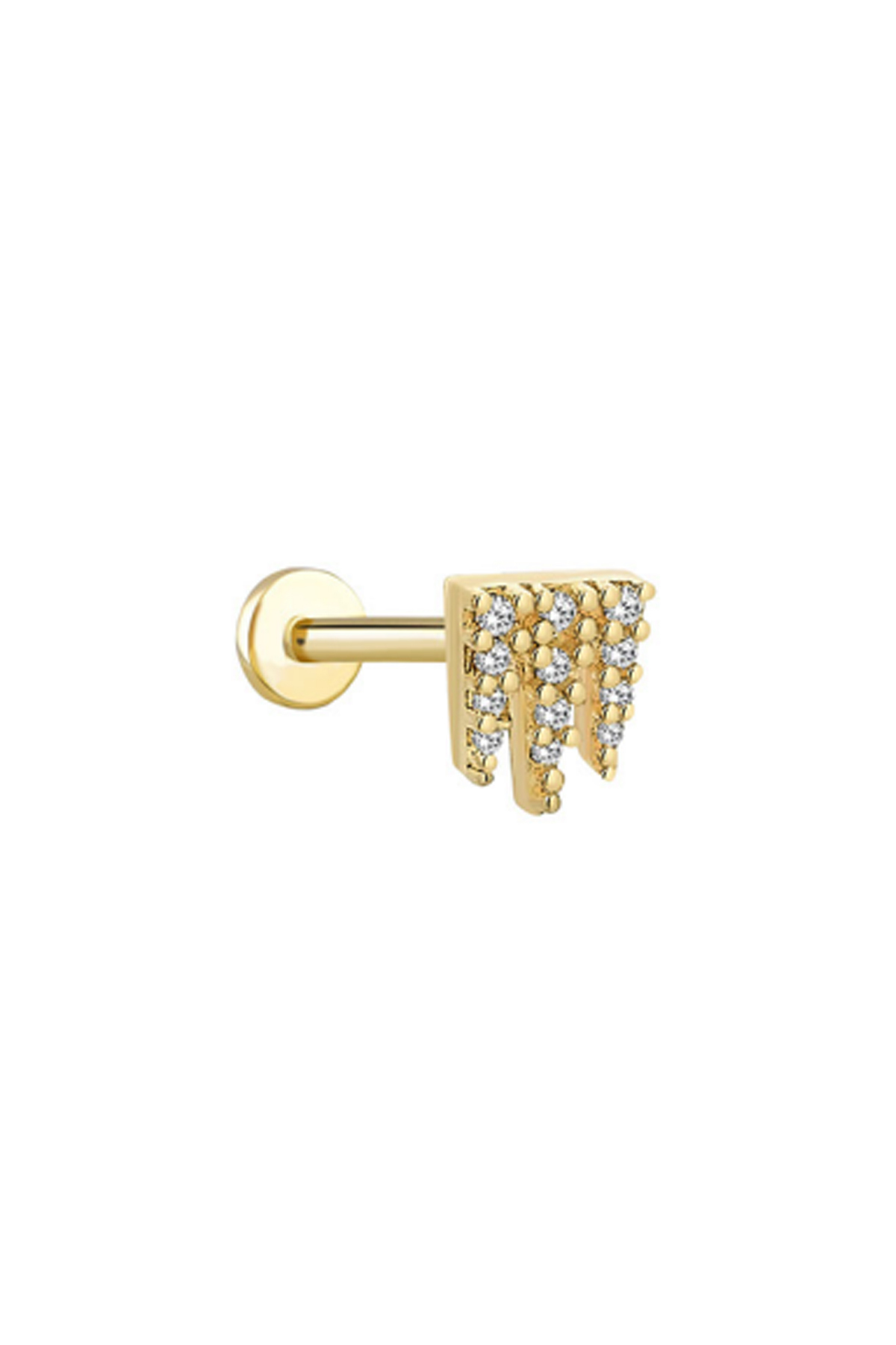Taşlı Püskül Tragus Piercing - Yavuz Kuyumculuk (1)