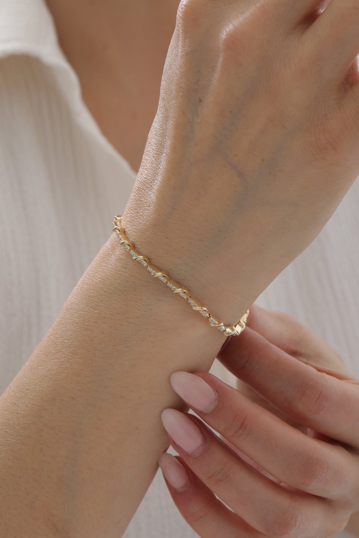 Taşlı Sarmal Bileklik - Yavuz Kuyumculuk (1)