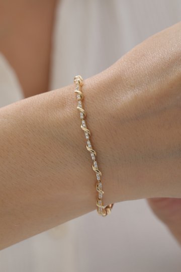 Taşlı Sarmal Bileklik - 2