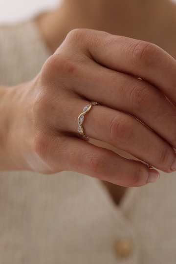 Taşlı Sarmal Yüzük - 1