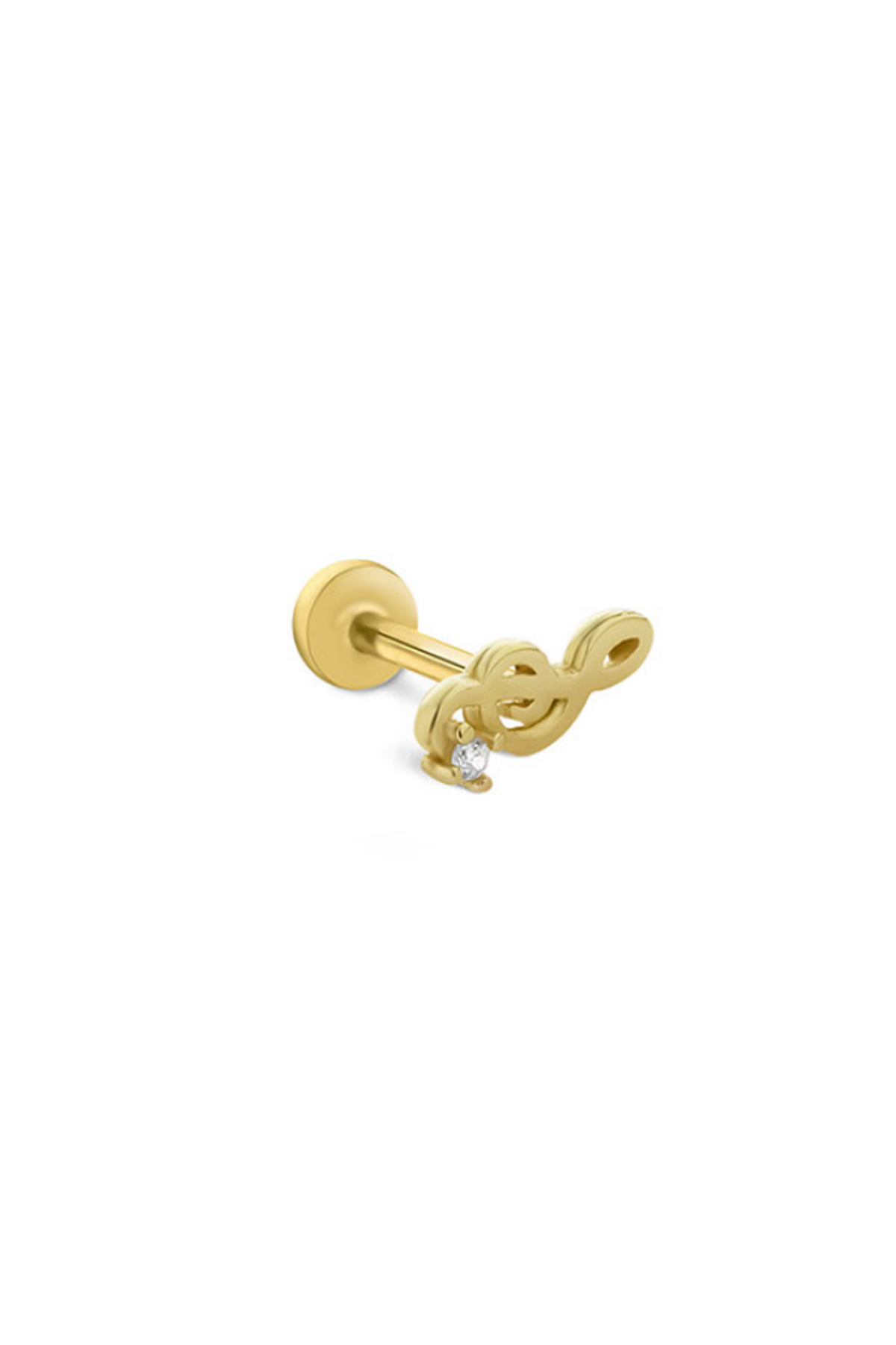 Taşlı Sol Anahtarı Tragus Piercing - Yavuz Kuyumculuk (1)