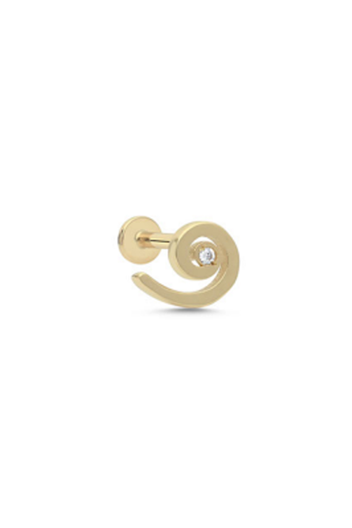 Taşlı Spiral Tragus Piercing - Yavuz Kuyumculuk (1)