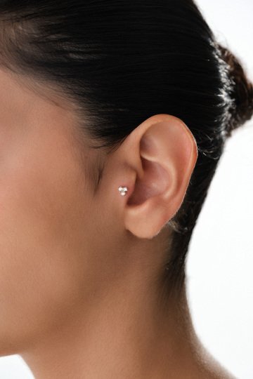Taşlı Tohum Tragus Piercing - 2
