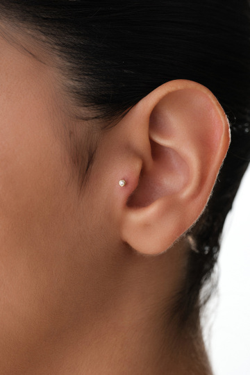 Taşlı Top Tragus Piercing - 1