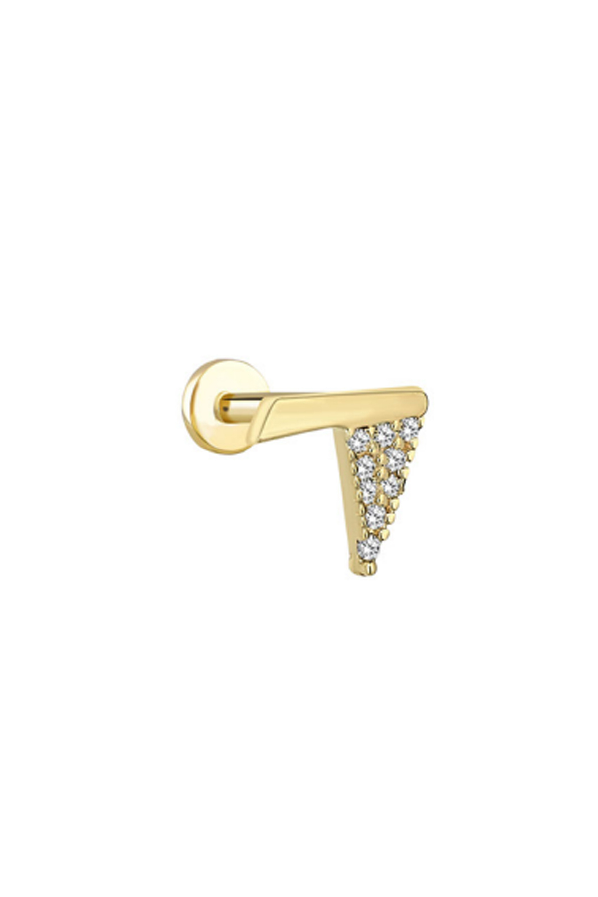 Taşlı Üçgen Tragus Piercing - Yavuz Kuyumculuk (1)