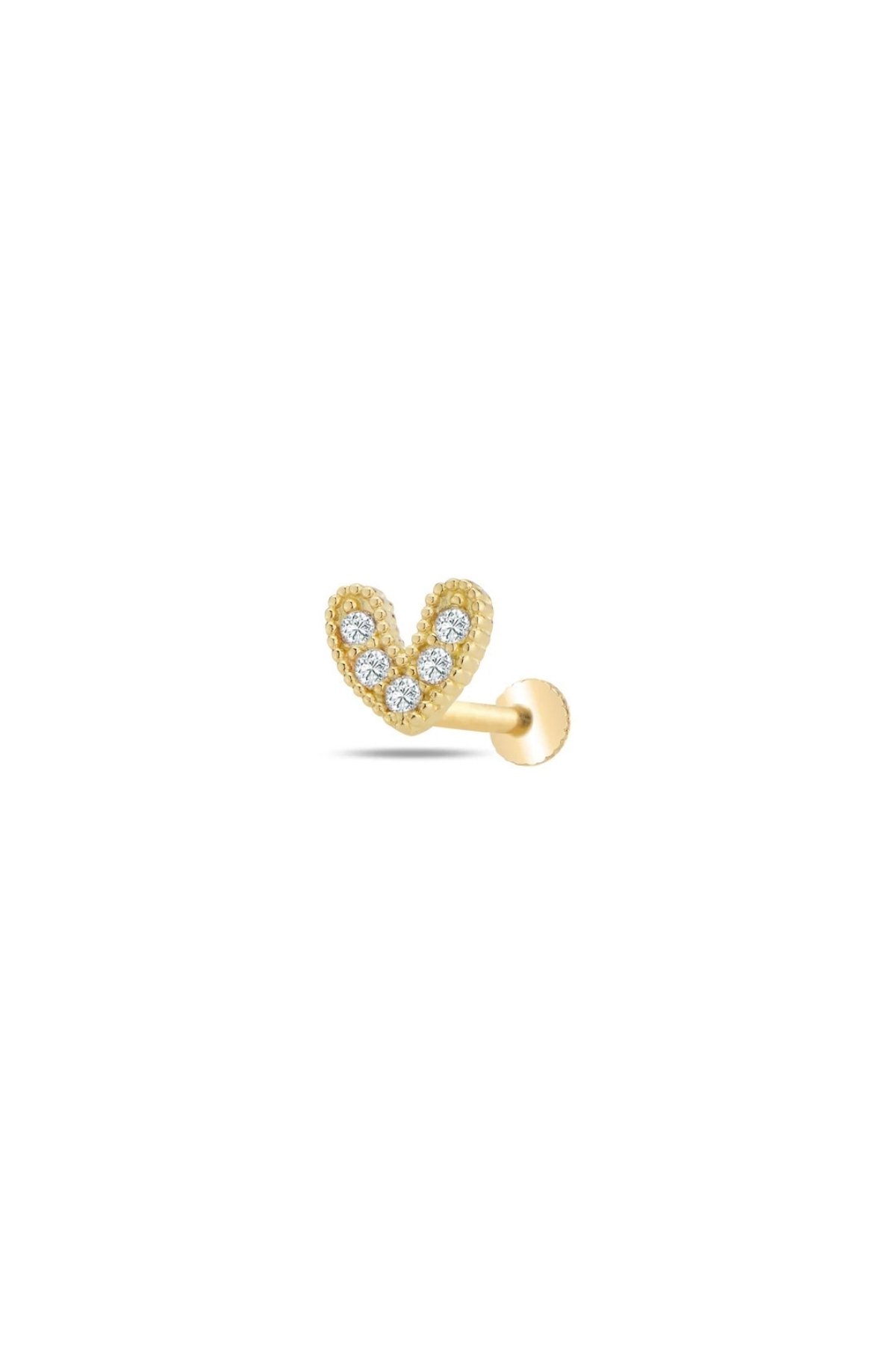 Taşlı Üçgen Tragus Piercing - Yavuz Kuyumculuk (1)