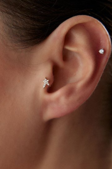 Taşlı Yıldız Piercing - 1