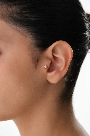 Taşlı Yonca Tragus Piercing - 2