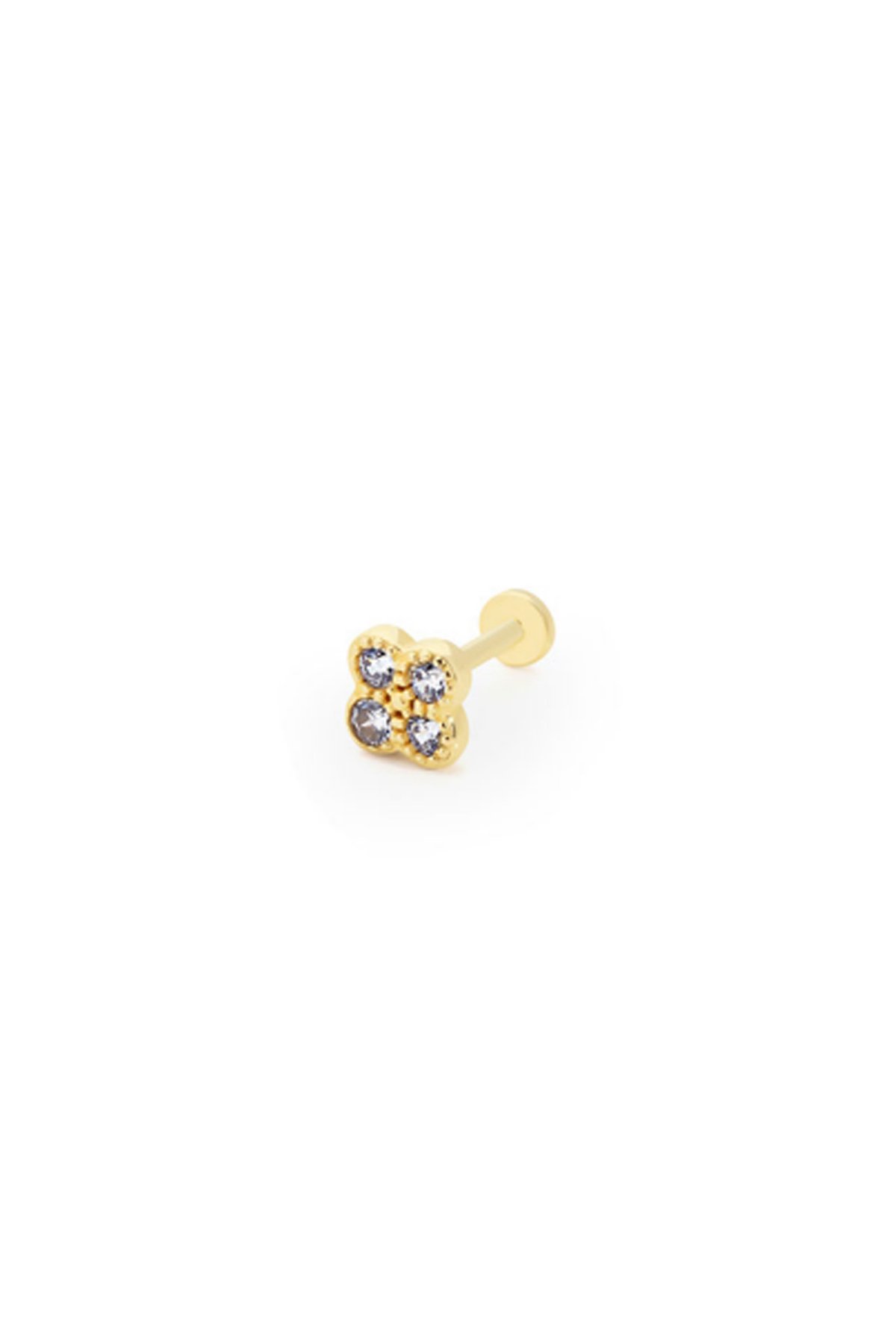 Taşlı Yonca Tragus Piercing - Yavuz Kuyumculuk (1)