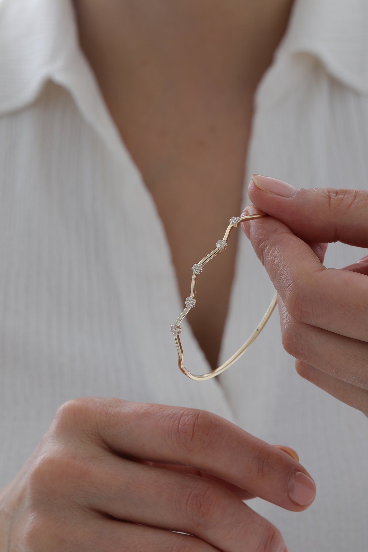 Taşlı Zikzak Kelepçe - Yavuz Kuyumculuk (3)