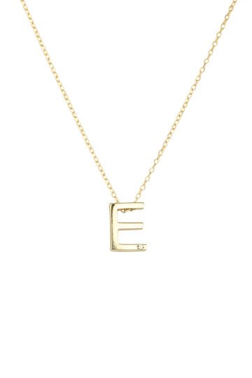 Tektaş Detaylı Harf Kolye - 4