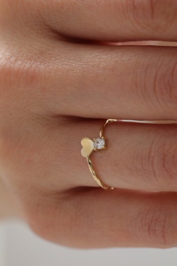 Tektaş Kalp Yüzük - 2