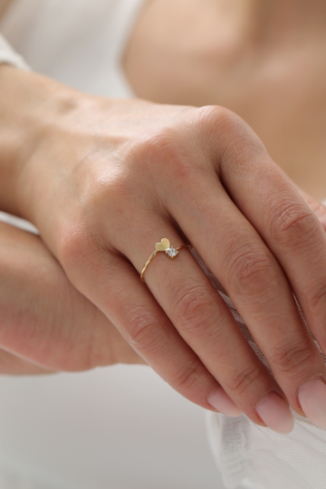 Tektaş Kalp Yüzük - 1