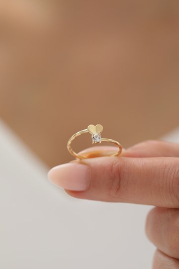 Tektaş Kalp Yüzük - 4