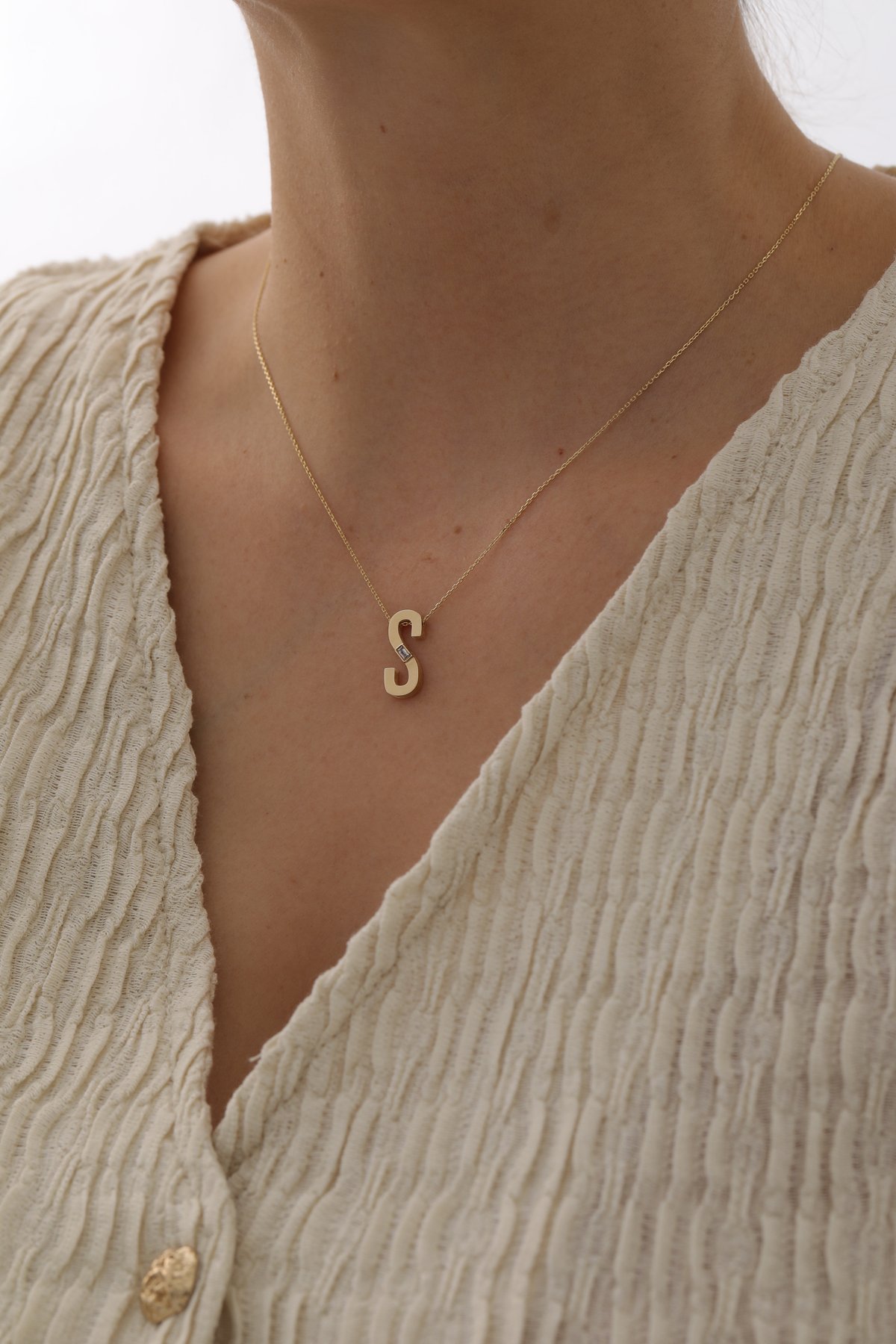 Tektaşlı Harf Kolye - Yavuz Kuyumculuk (5)