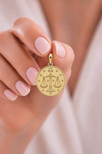 Terazi Burç Kolye Ucu Charm - 1