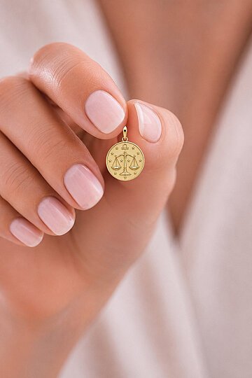 Terazi Burç Kolye Ucu Charm - 1