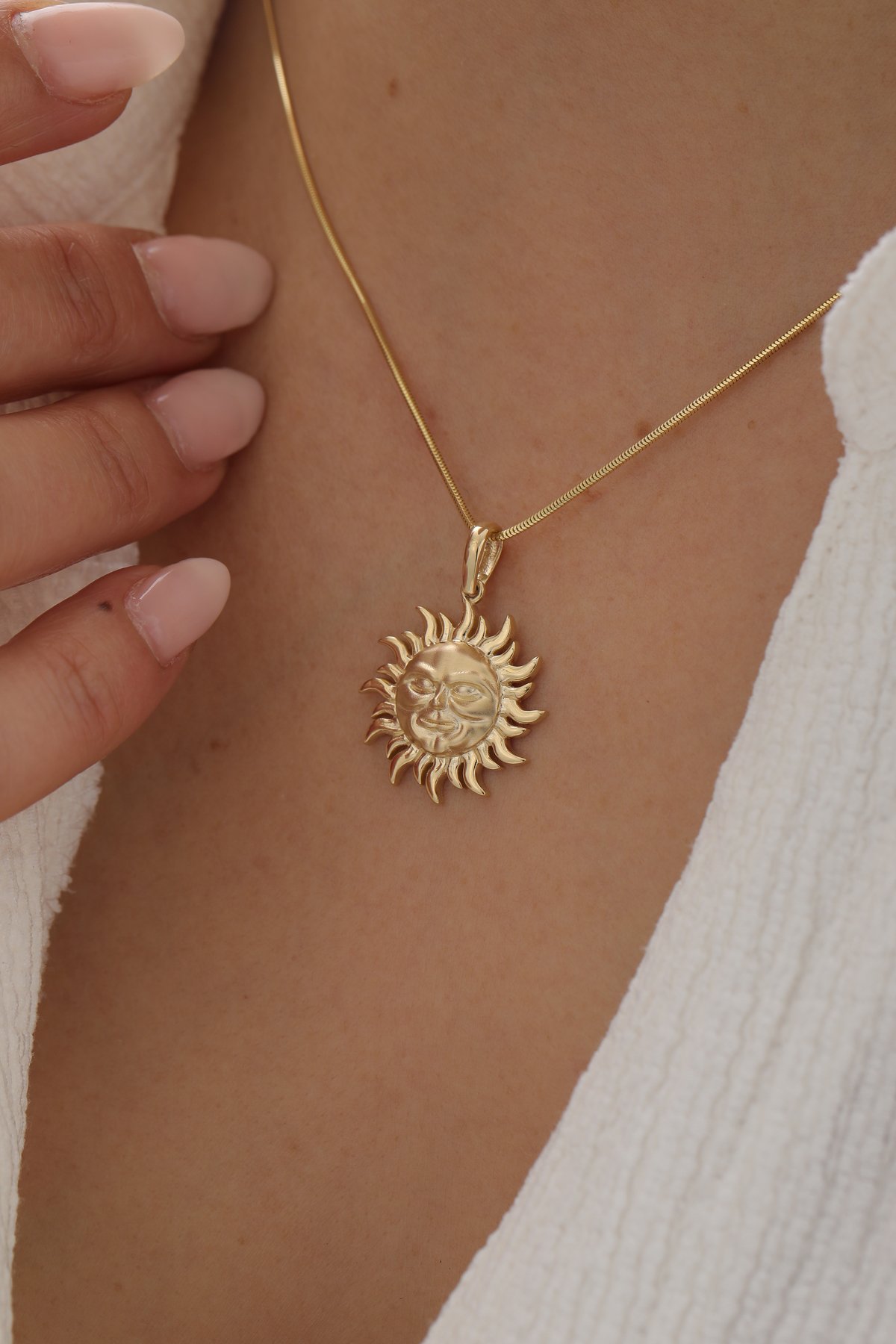 Tondo Zincir Güneş Kolye - Yavuz Kuyumculuk (2)